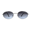 Oval Round Hipster Retro Metal Rim Luxury Pimp Sunglasses