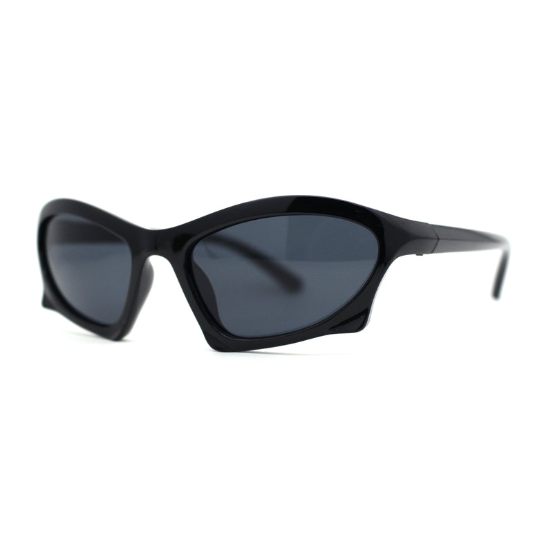 Trendy Iconic 90s Wrap Around Sport Plastic Sunglasses