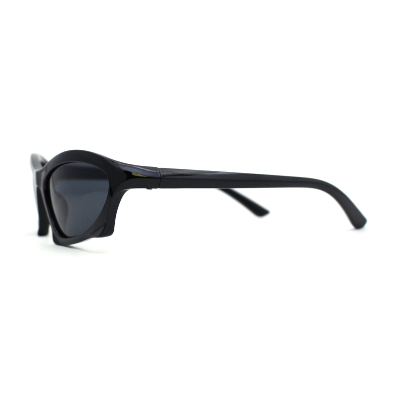 Trendy Iconic 90s Wrap Around Sport Plastic Sunglasses