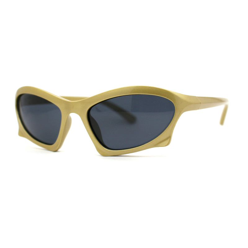 Trendy Iconic 90s Wrap Around Sport Plastic Sunglasses