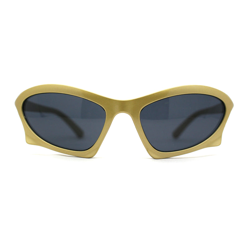 Trendy Iconic 90s Wrap Around Sport Plastic Sunglasses