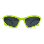 Trendy Iconic 90s Wrap Around Sport Plastic Sunglasses