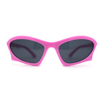 Trendy Iconic 90s Wrap Around Sport Plastic Sunglasses