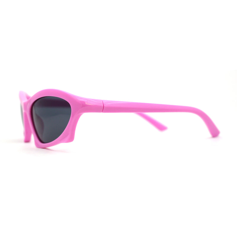 Trendy Iconic 90s Wrap Around Sport Plastic Sunglasses