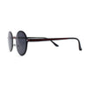 Retro 90s Style Round Thin Metal Rim Contemporary Fashion Sunglasses