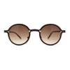 Retro 90s Style Round Thin Metal Rim Contemporary Fashion Sunglasses