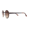 Retro 90s Style Round Thin Metal Rim Contemporary Fashion Sunglasses