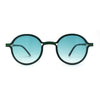 Retro 90s Style Round Thin Metal Rim Contemporary Fashion Sunglasses