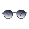 Retro 90s Style Round Thin Metal Rim Contemporary Fashion Sunglasses