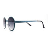 Retro 90s Style Round Thin Metal Rim Contemporary Fashion Sunglasses