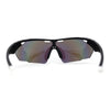 Mens Sport Large Half Rim Shield Plastic Robotic Plastic Sunglasses