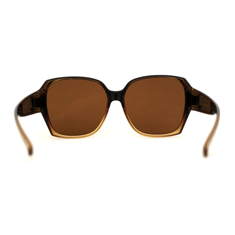 Polarized Large Oversized Barricade Rectangle Fit Over OTG Sunglasses