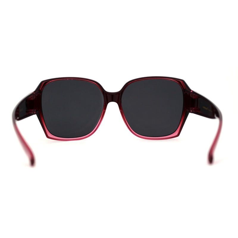 Polarized Large Oversized Barricade Rectangle Fit Over OTG Sunglasses