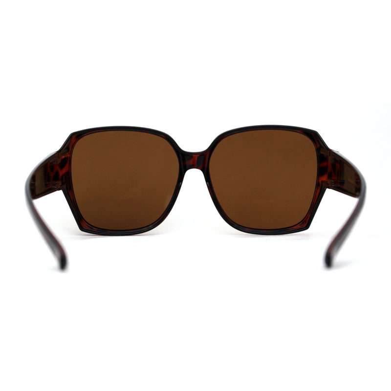 Polarized Large Oversized Barricade Rectangle Fit Over OTG Sunglasses