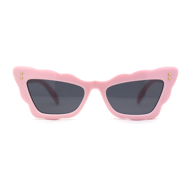 Womens Retro Cat Eye Fun Lace Shape Gothic Sunglasses