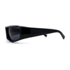 Trendy 90s Sport Style Wrap Around Mean Aggressive Plastic Sunglasses