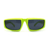 Trendy 90s Sport Style Wrap Around Mean Aggressive Plastic Sunglasses