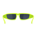 Trendy 90s Sport Style Wrap Around Mean Aggressive Plastic Sunglasses