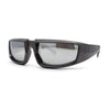 Trendy 90s Sport Style Wrap Around Mean Aggressive Plastic Sunglasses