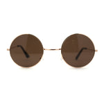 Kids Child Size Retro Metal Rim Round Circle Lens Hippie Sunglasses