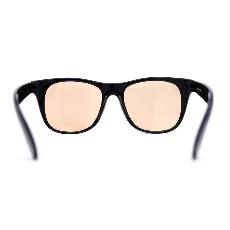 Mens Classic Oversized Horn Rim Blue Light Blocker Computer Glasses Black Light Brown