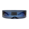 Cyclops Shield Mirror Lens Plastic Wrap Sunglasses