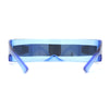 Cyclops Shield Mirror Lens Plastic Wrap Sunglasses