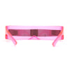 Cyclops Shield Mirror Lens Plastic Wrap Sunglasses