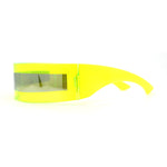 Cyclops Shield Mirror Lens Plastic Wrap Sunglasses