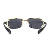 Womens Rhinestone Jewel Rimless Rectangle Designer Fashion Sunglasses