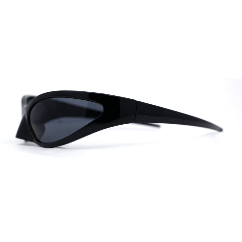 Super Unique Trendy 90s Sport Style Wrap Around Plastic Sunglasses