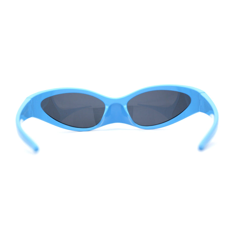 Super Unique Trendy 90s Sport Style Wrap Around Plastic Sunglasses