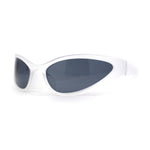 Super Unique Trendy 90s Sport Style Wrap Around Plastic Sunglasses