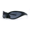 Super Unique Trendy 90s Sport Style Wrap Around Plastic Sunglasses