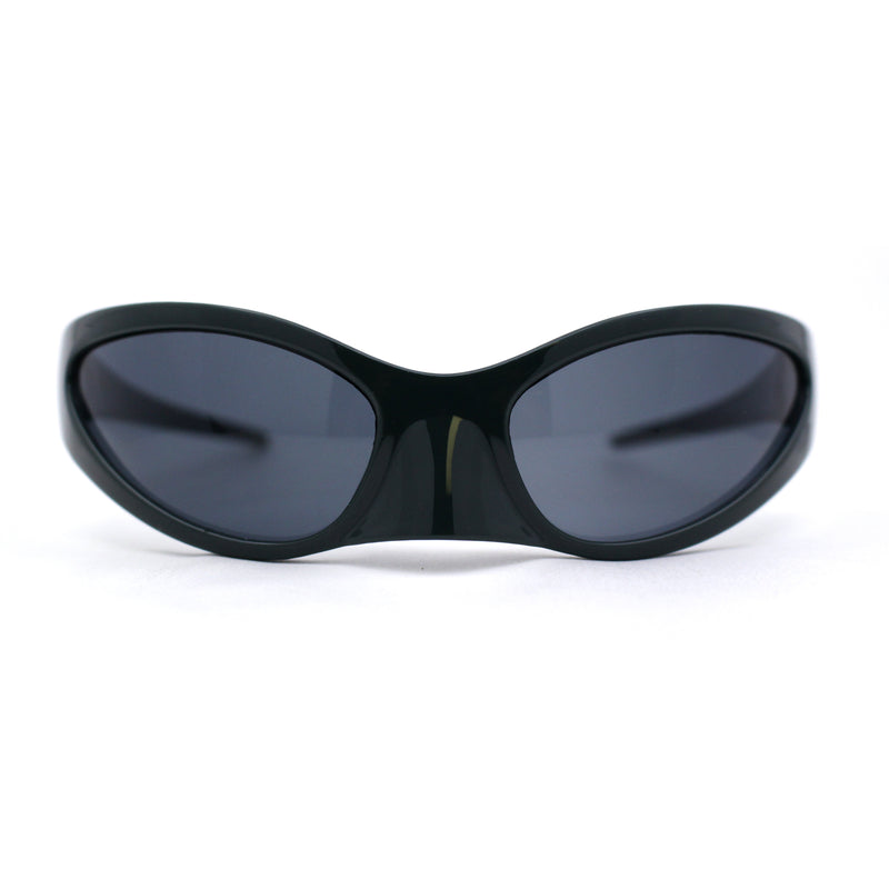 Super Unique Trendy 90s Sport Style Wrap Around Plastic Sunglasses