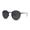 Round Retro 90s Nerd Geeky Metal Rim Sunglasses