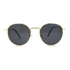 Round Retro 90s Nerd Geeky Metal Rim Sunglasses