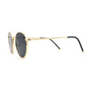 Round Retro 90s Nerd Geeky Metal Rim Sunglasses