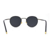 Round Retro 90s Nerd Geeky Metal Rim Sunglasses