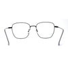 Classic Rectangle Retro 90s Nerdy Metal Rim Sunglasses