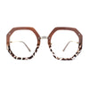 Luxury Double Rim Octagonal Blue Light Blocking Computer Eyeglasses