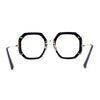 Luxury Double Rim Octagonal Blue Light Blocking Computer Eyeglasses