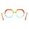 Luxury Double Rim Octagonal Blue Light Blocking Computer Eyeglasses