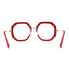 Luxury Double Rim Octagonal Blue Light Blocking Computer Eyeglasses
