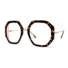 Luxury Double Rim Octagonal Blue Light Blocking Computer Eyeglasses