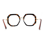 Luxury Double Rim Octagonal Blue Light Blocking Computer Eyeglasses