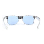 Rhinestone Death Metal Skull Classic Horn Rim Plastic Sunglasses