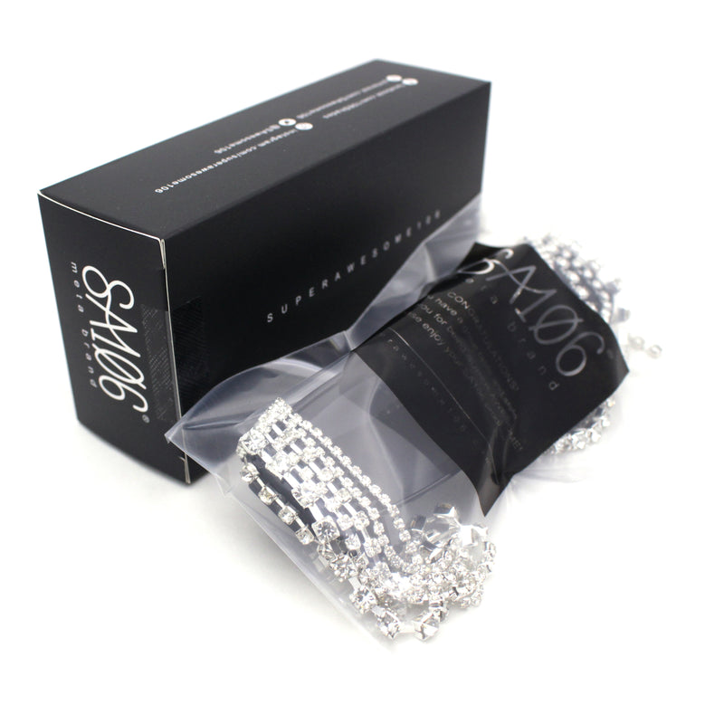Heavy Dripping Rhinestone Tassel Bling Luxury Rectangle Sunglasses