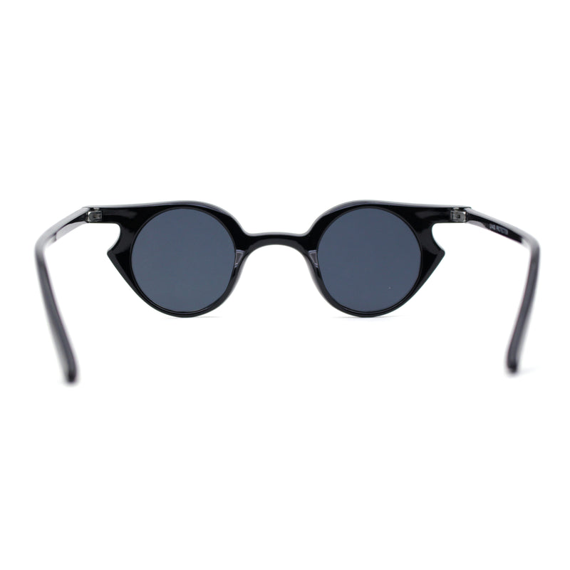 Retro Vintage Micro Circle Lens Hippie Pimp Plastic Sunglasses