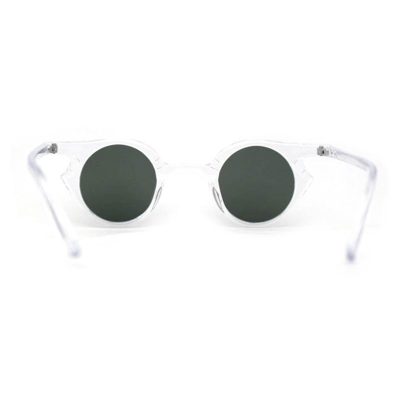 Retro Vintage Micro Circle Lens Hippie Pimp Plastic Sunglasses